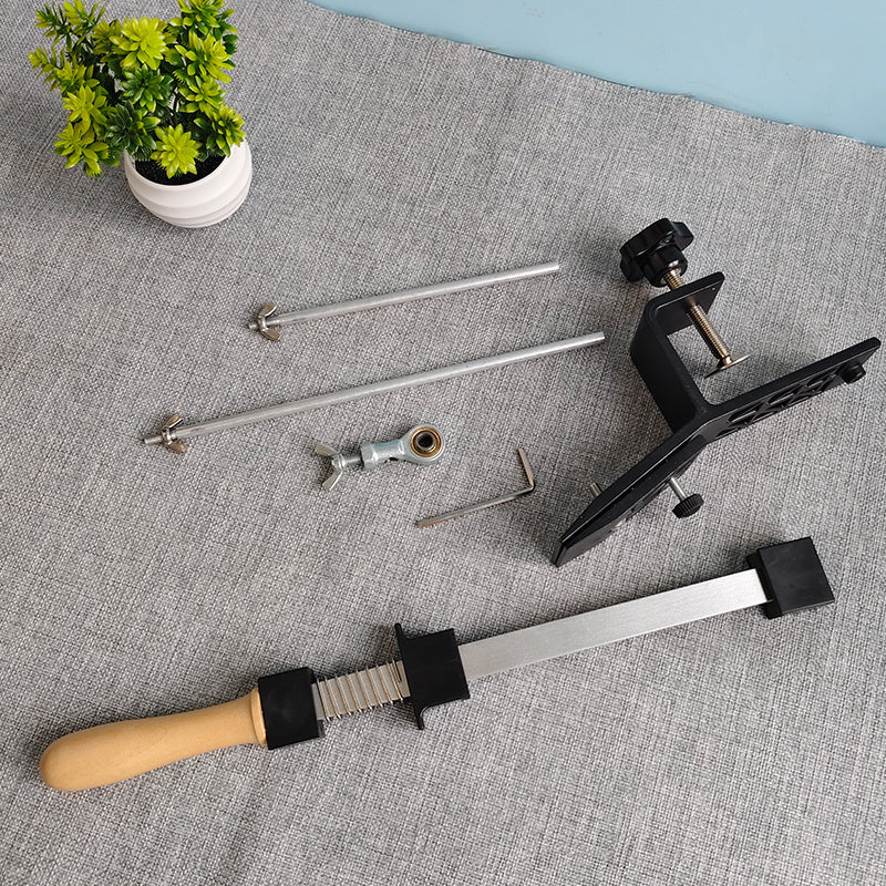 Qora alyuminiy pichoqni silliqlash uchun to'g'ri va tishli pichoq uchun, yopishmaydigan asos bilan