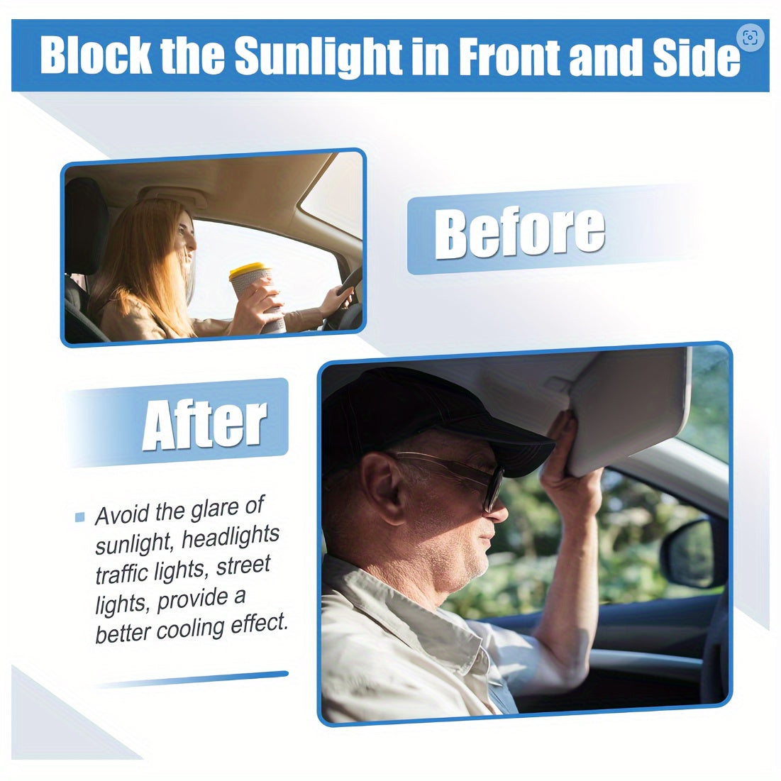 Car Sun Visor Gray For Chevrolet Sonic Spark 2012-2020 2013-2016