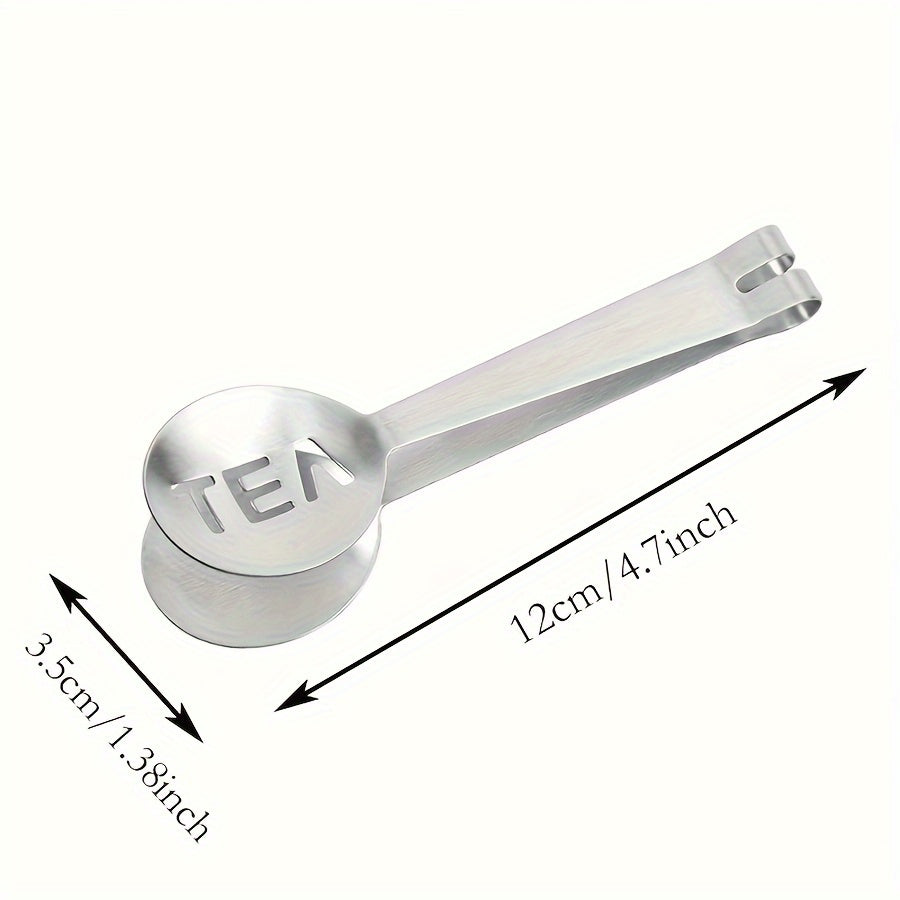 Stainless Steel Tea Bag Squeezer Clip Strainer Scoop for Loose Leaf Tea