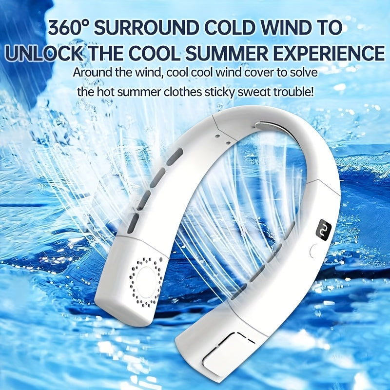 Portable Mini USB Fan with 5 Speed Settings for Travel Outdoor Beach