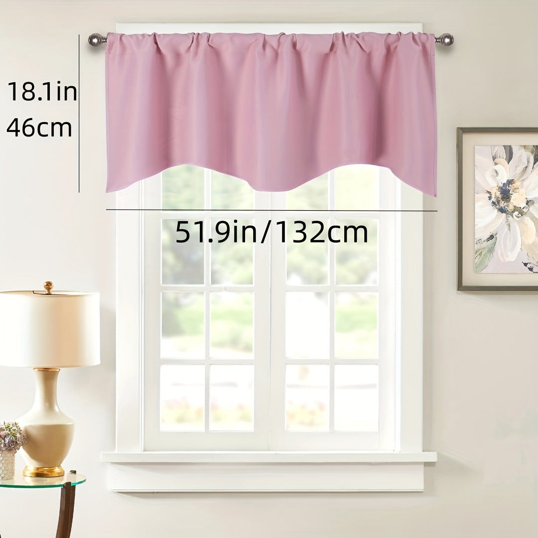 Qorong‘u pardali panel qisqa valans oshxona, mehmonxona, ofis, qishloq uslubi uchun