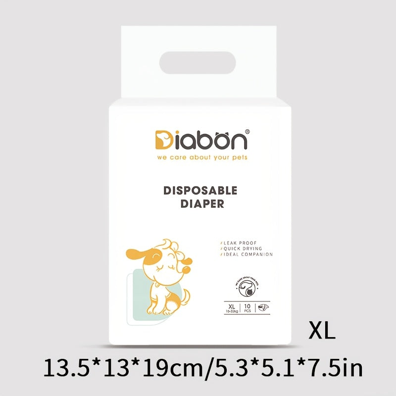 Dog Diapers Pack of 10 in Sizes S M L XL Polyester Safety and Physiological Pants