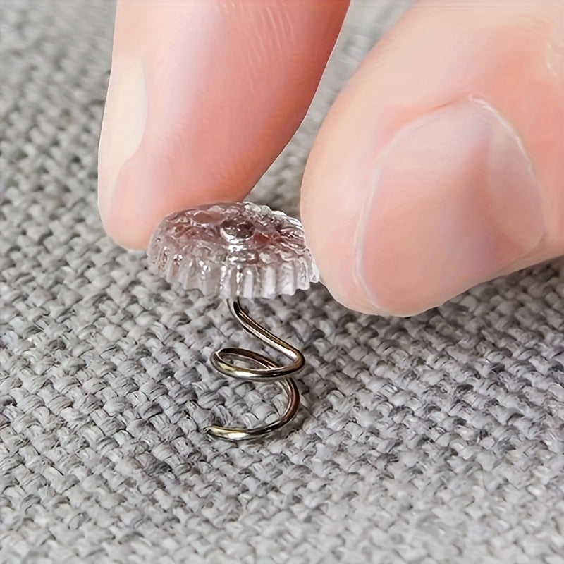 Paquete de 20 accesorios para sábanas, hebillas de fijación con clavos retorcidos para asegurar telas