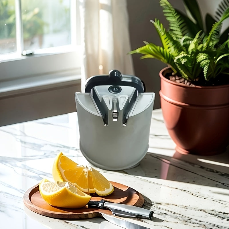 Электрический точильный нож с присоской, перезаряжаемый через USB, компактный кухонный гаджет