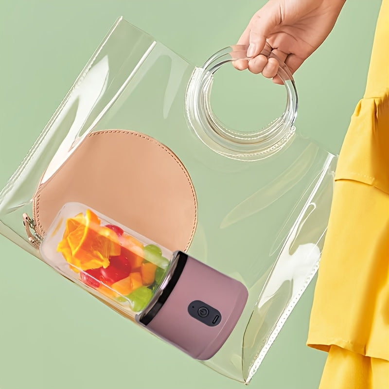 Vaso licuadora portátil recargable por USB de 0.3L para batidos y jugos de viaje