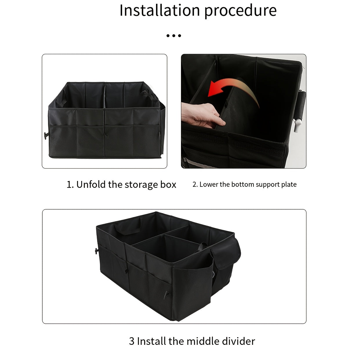 Складная сумка для хранения в багажнике автомобиля, из полиэстера, органайзер для заднего грузового отсека