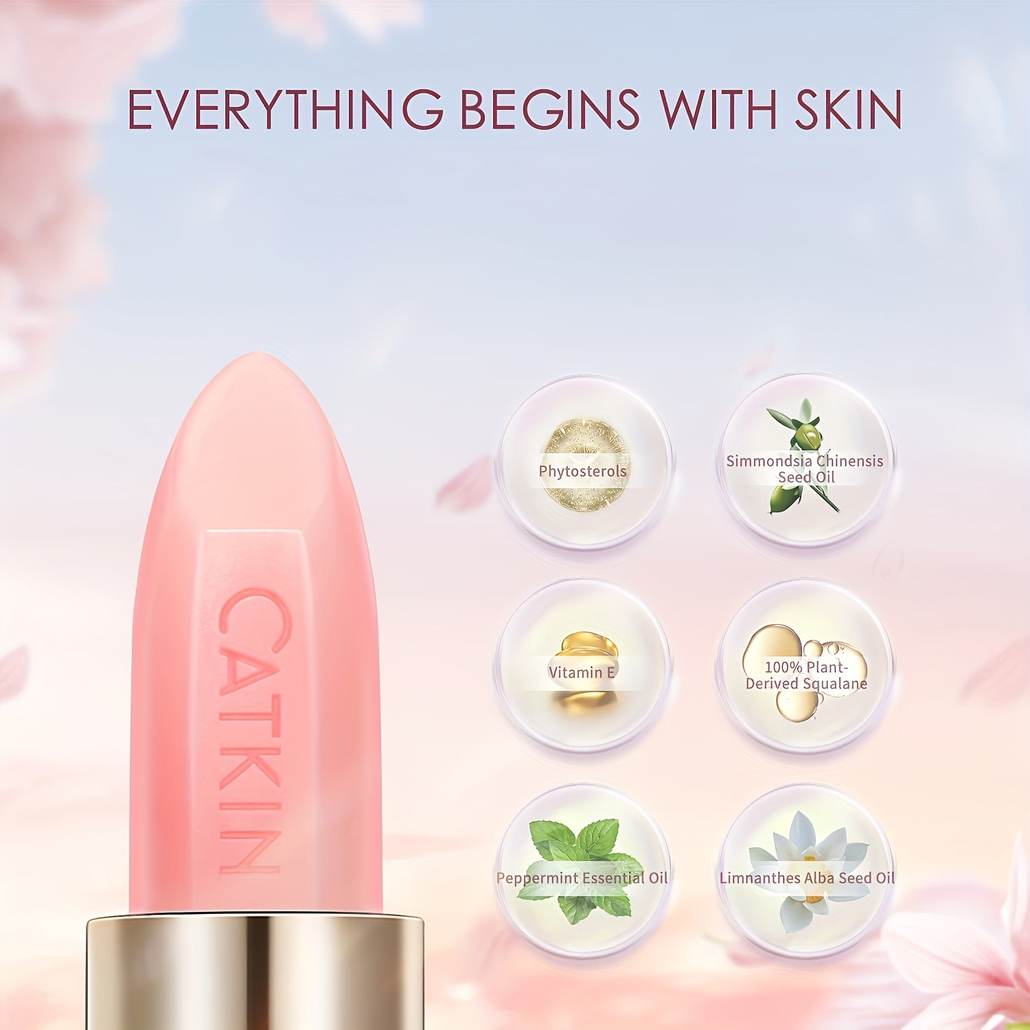 Женский бальзам для губ увлажняющий с эффектом изменения цвета, 3.3 г