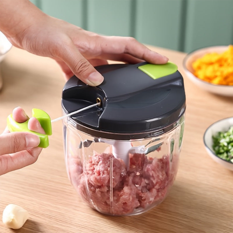 Manual Food Chopper, Multi-Functional Kitchen Appliance for Meat, Vegetables, Garlic