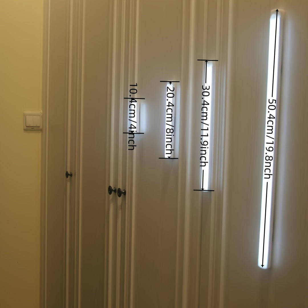 USB Rechargeable LED Motion Sensor Light Magnetic Adjustable for Wardrobes Cabinets