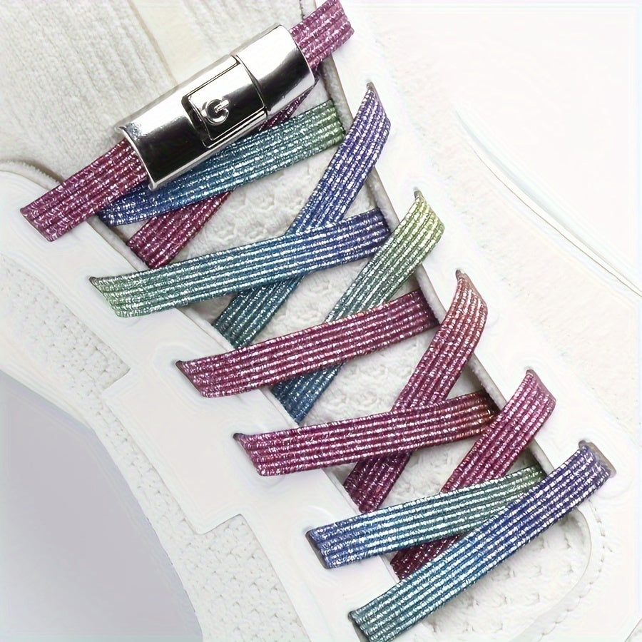 10-Pack Metal Shoelace Buckles Quick Release Lock Clips No-Tie Lace Adjusters