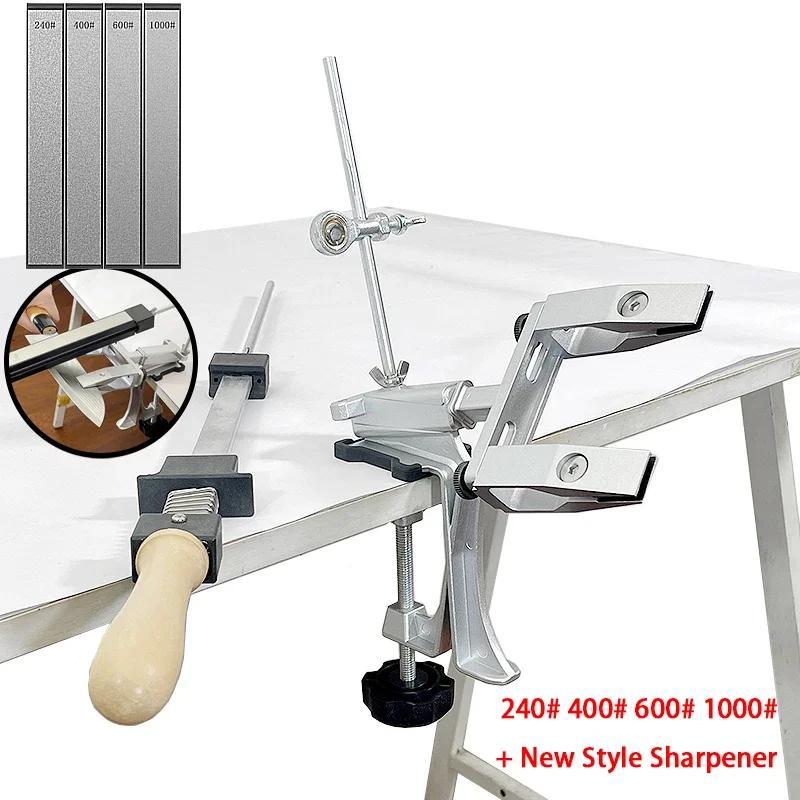 360° айланма функцияси билан янгиландиган фиксланган бурчакли пичоқ тозалаш қуроли, ошхона пичоқларини самарали тегишли қилиш учун.