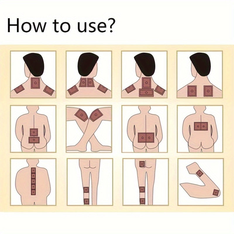 Zanjabil va Qora qamish plastinkalari - 10/50/100 dona, Batareyasiz, Bo'g'imlar uchun uzoq muddatli qulaylik