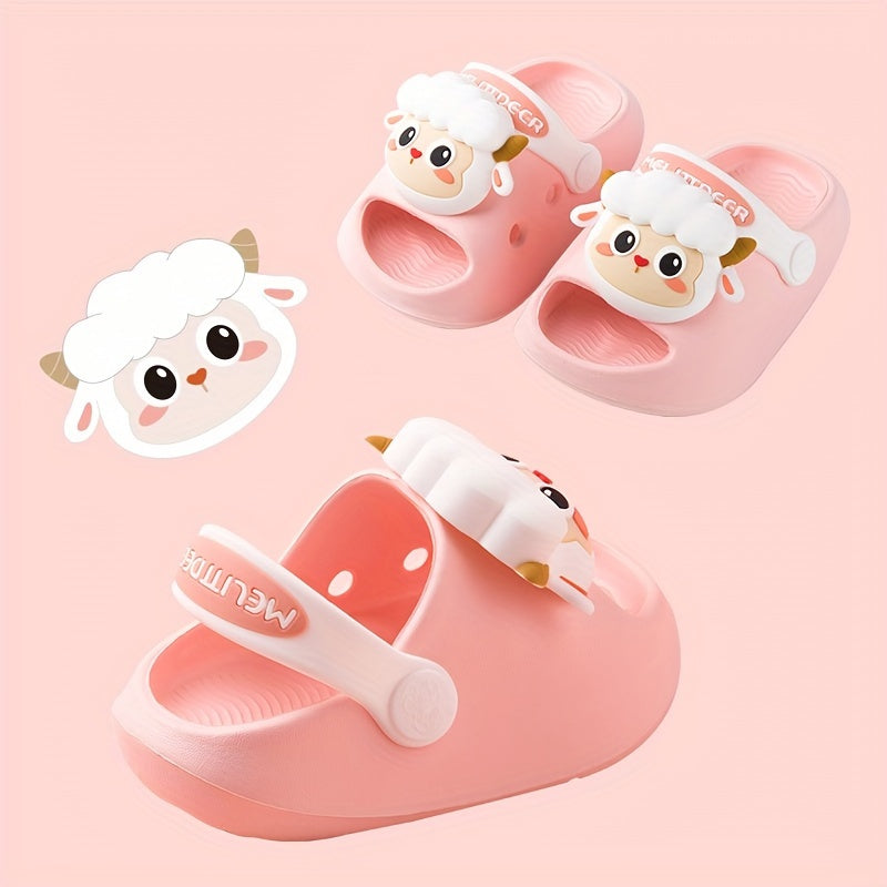 Kids' Cartoon Water Shoes for Boys and Girls Ages 3-6 Non-Slip EVA Beach Sandals