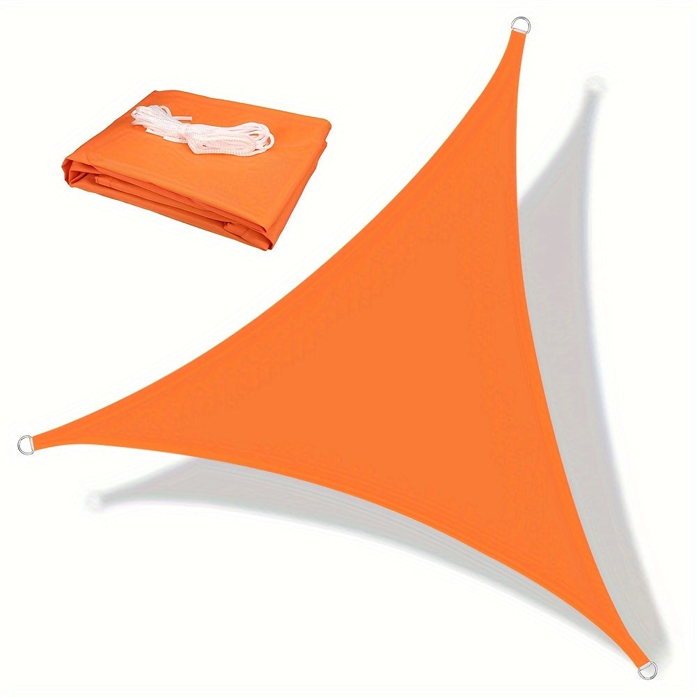 Triangle Shade Sail Canopy 98 UV Block 200GSM Polyester Outdoor Sun Shade for Patio Garden Yard Deck