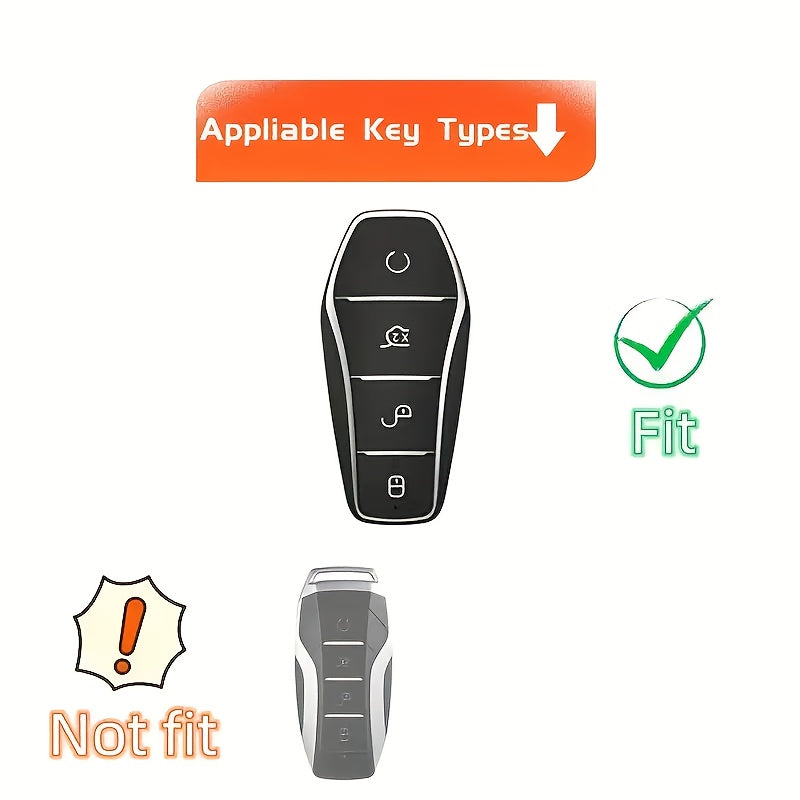 Universal TPU Key Case for Vehicles, Stylish Protective Cover