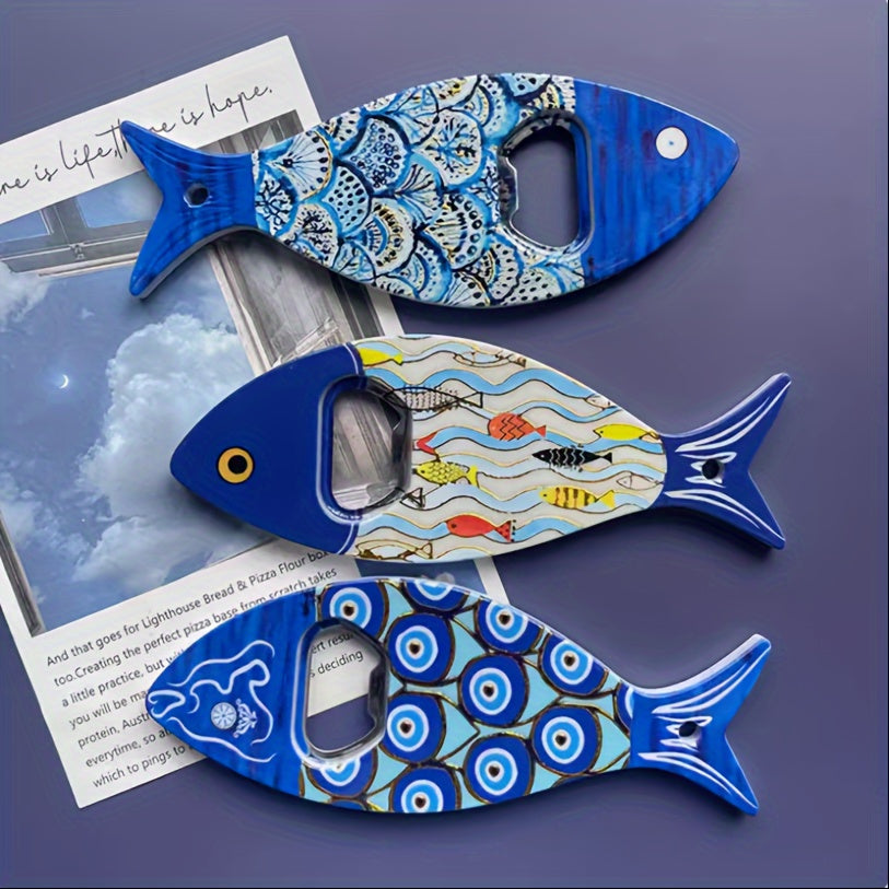 Festive Acrylic Fish Bottle Openers for Christmas Halloween Oktoberfest Kitchen Bar Accessories