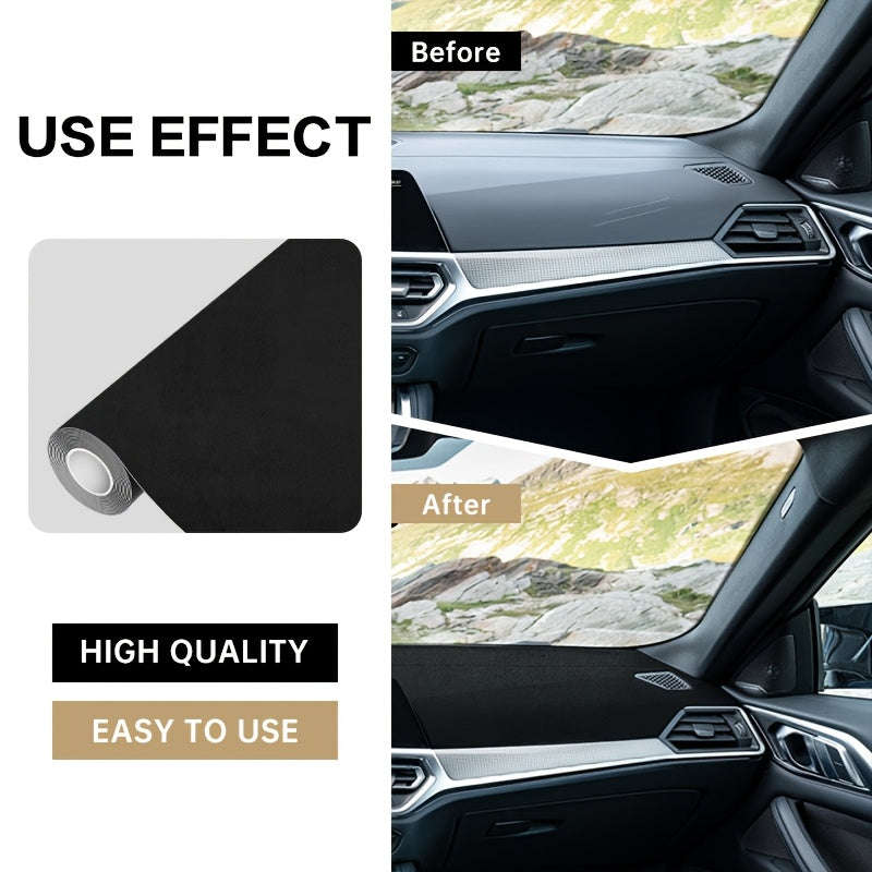 Self-Adhesive Suede Fabric Roll 30x200cm Solid Color for Car Interior DIY Crafts