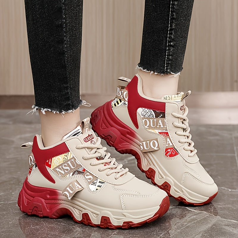 Women's Lightweight Breathable Running Shoes with Color Block Design