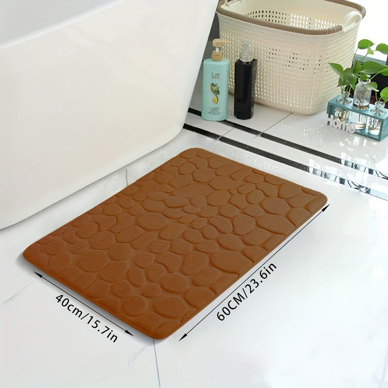 Memory Foam Bath Rug Soft Quick Dry Machine Washable Bathroom Mat