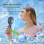Portable Handheld Mini Fan USB Rechargeable 5 Speeds Foldable for Travel Outdoor Indoor