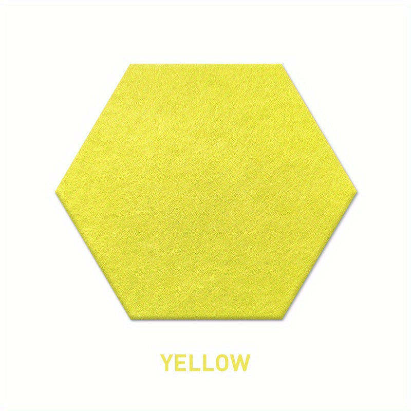 Set of 10 Hexagonal Soundproofing Wall Stickers Acoustic Panels for Bedrooms Offices Studios