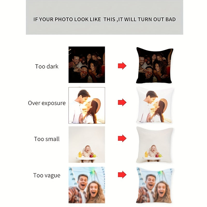 Personalized Pillow Cover for Home Decor Festive Pattern 45.72x45.72 cm