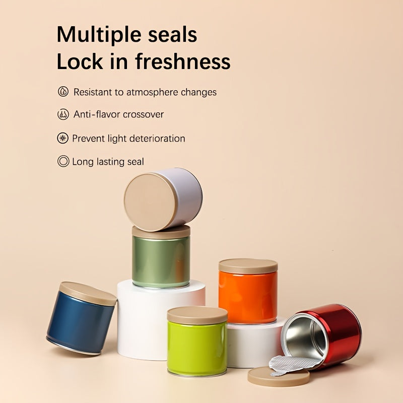 Многофункциональный металлический контейнер для чая, кофе, конфет, закусок, герметичное хранение