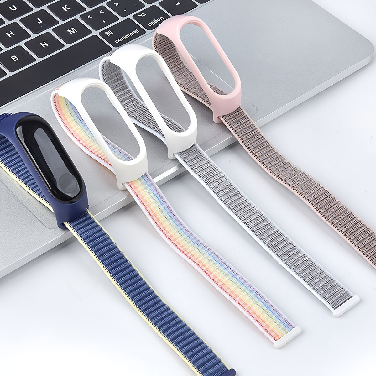 Nylon Loop Strap for Smartwatch Compatible with Xiaomi Mi Band 7 and 56NFC