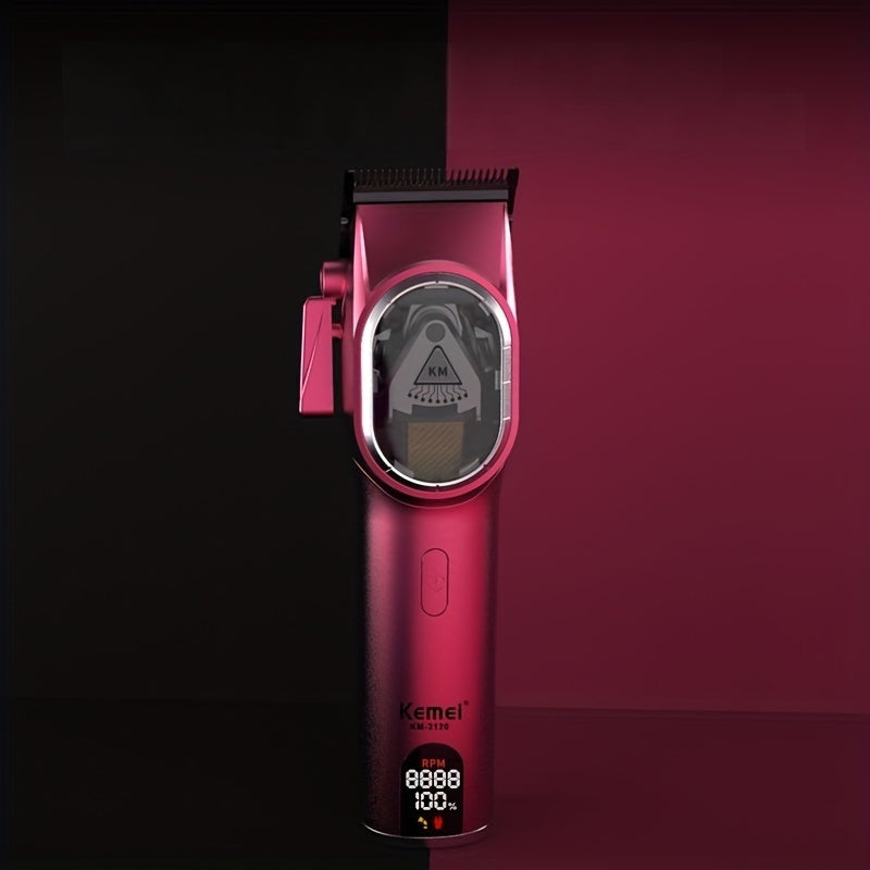 Professional Hair Clippers DLC Blade Micro-Tuning USB Rechargeable LCD Display Lithium Battery 2120