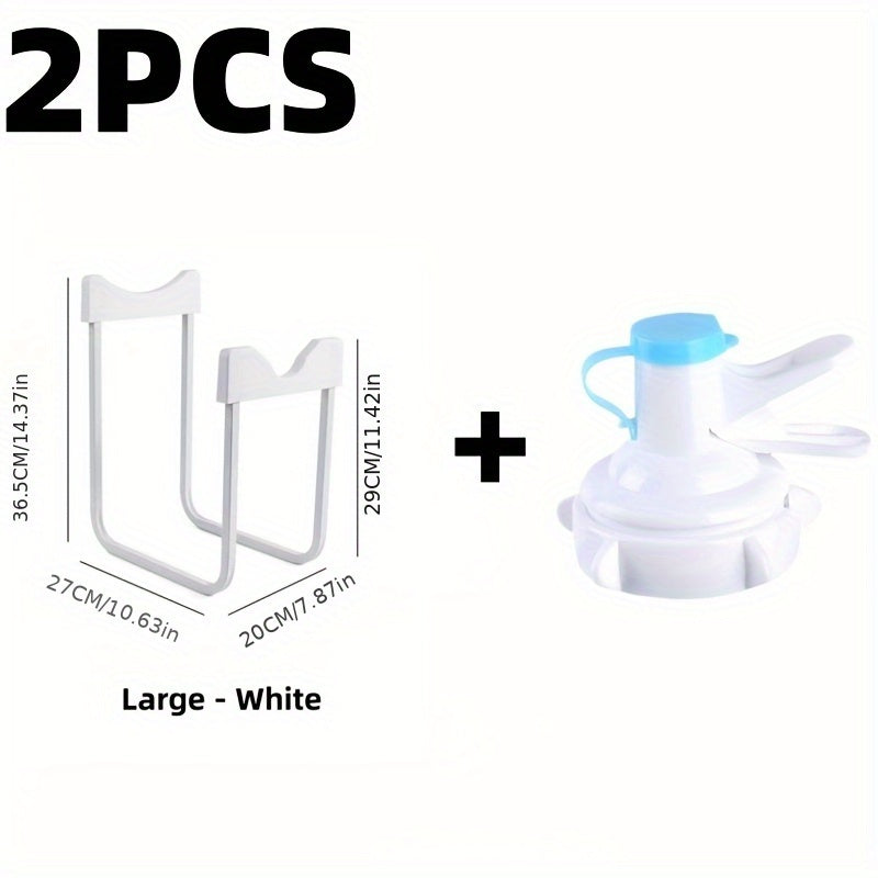 Metal Bucket Rack Space Saver for Kitchen Office Storage Easy to Assemble