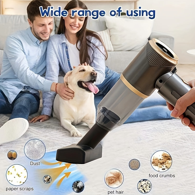 Handheld Vacuum Cleaner with USB Charging Strong Suction 200W Quiet Pet Hair Cleaning