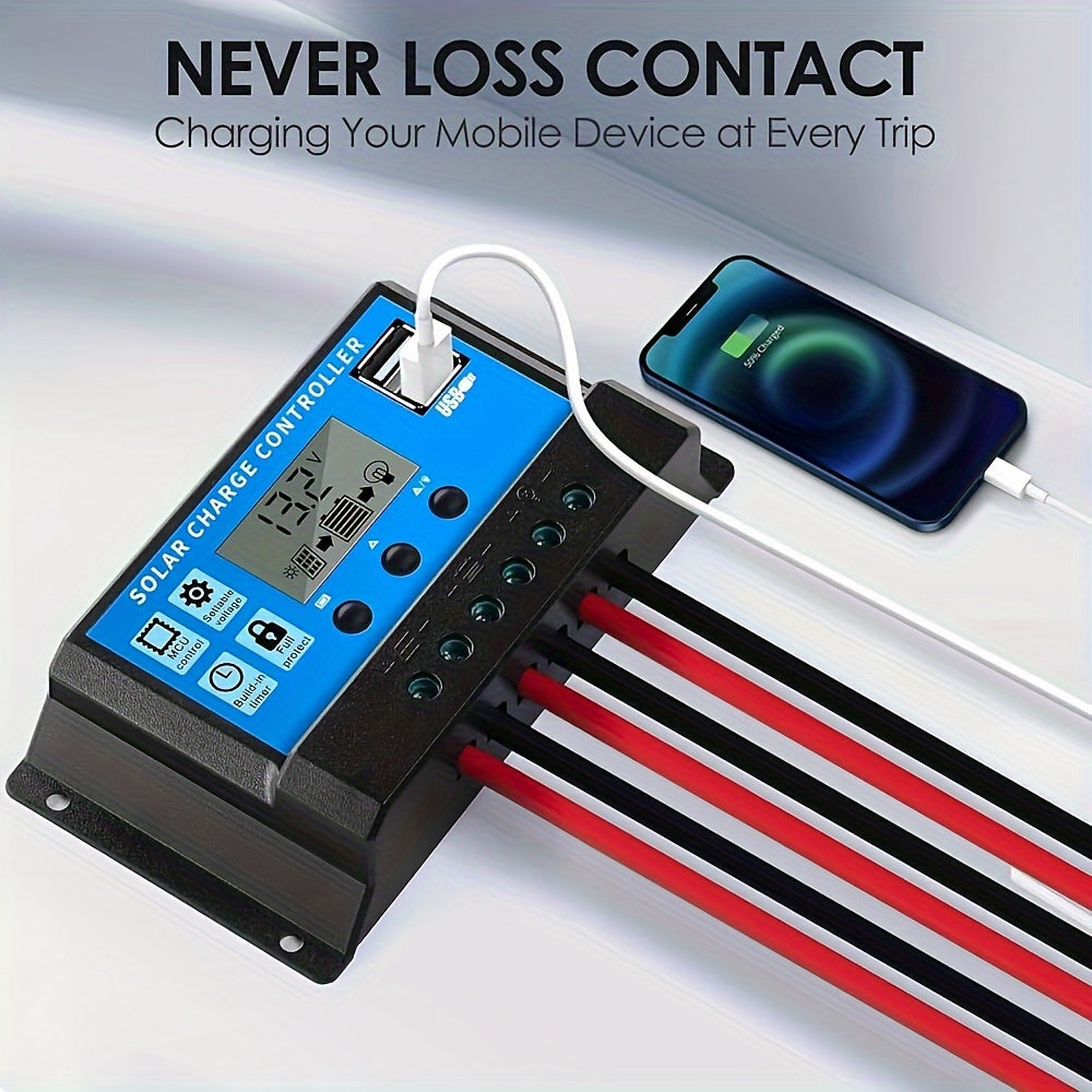 Солнечный контроллер заряда W88 для панелей 12В/24В до 100А