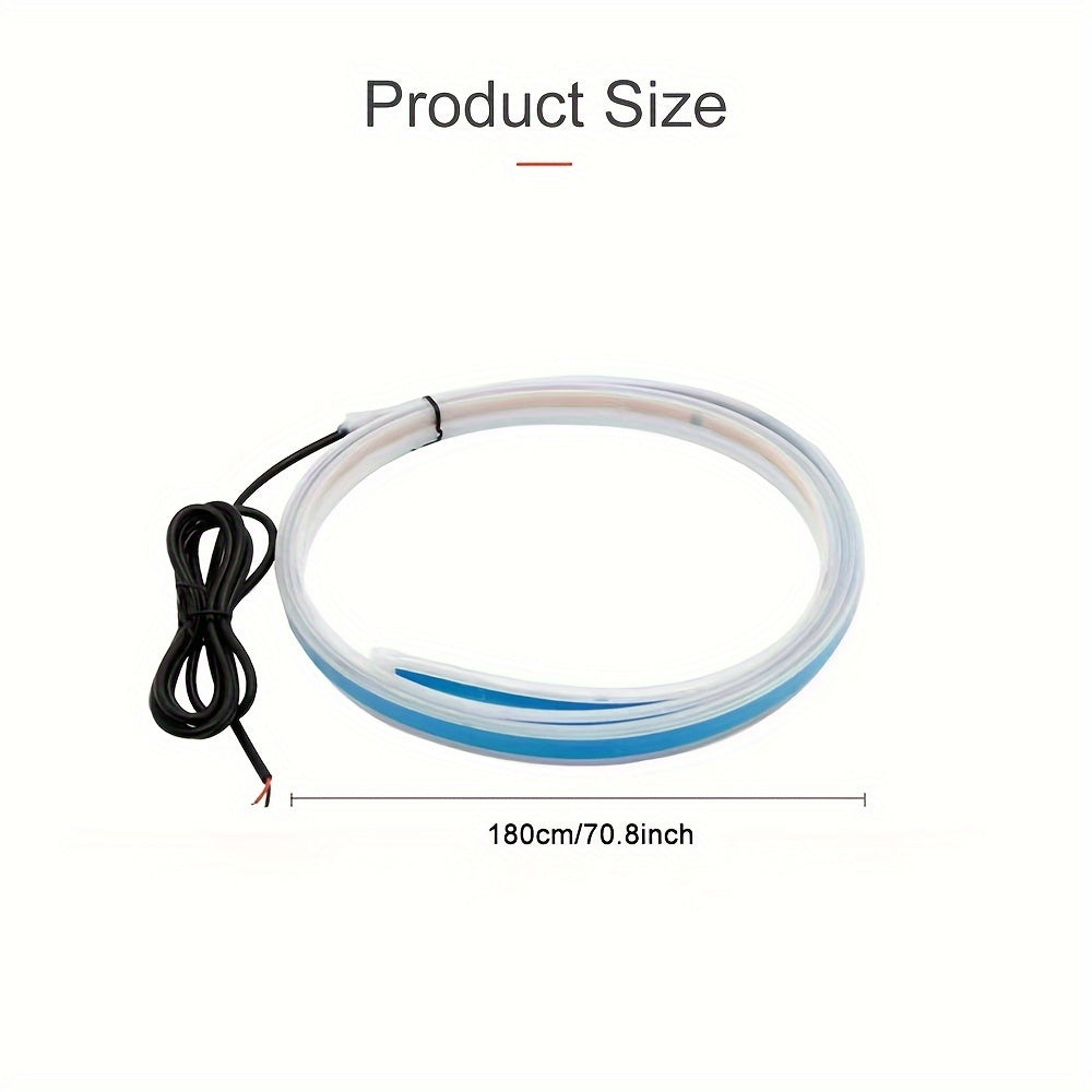 Car LED Hood Penetrating Lights 12V 10W Atmosphere Decorative 70in