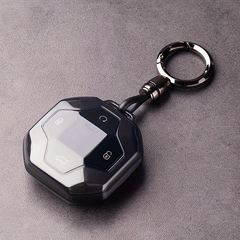 Car Key Case Leather Remote Control Holder for Travel SUV Keychain Protector