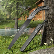 Steel Hand Saw for Metal and Lawn Care with Protective Case