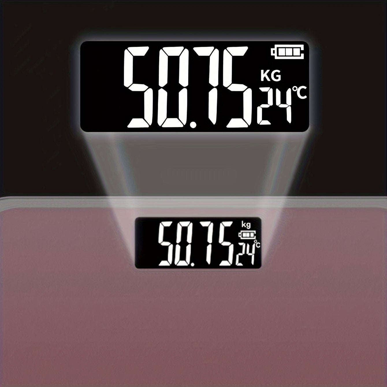 Pink Digital Kitchen Scale Compact Portable Home Use with Easy-Read Display Battery-Powered