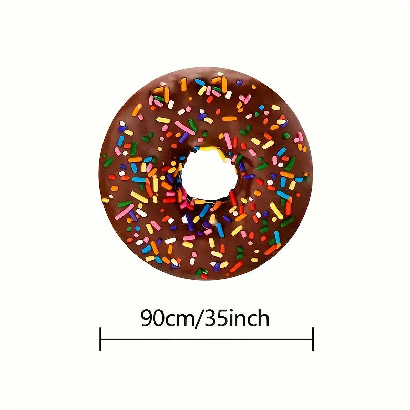 Hilarious Food Print Round Blanket for Couch, Travel, and Gift