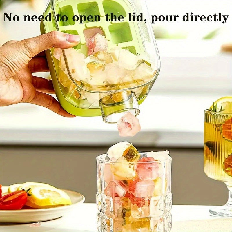 Sayohat va tashqarida faoliyat uchun qopqog'li ikki maqsadli silikon muzqaychi tayyorlagich