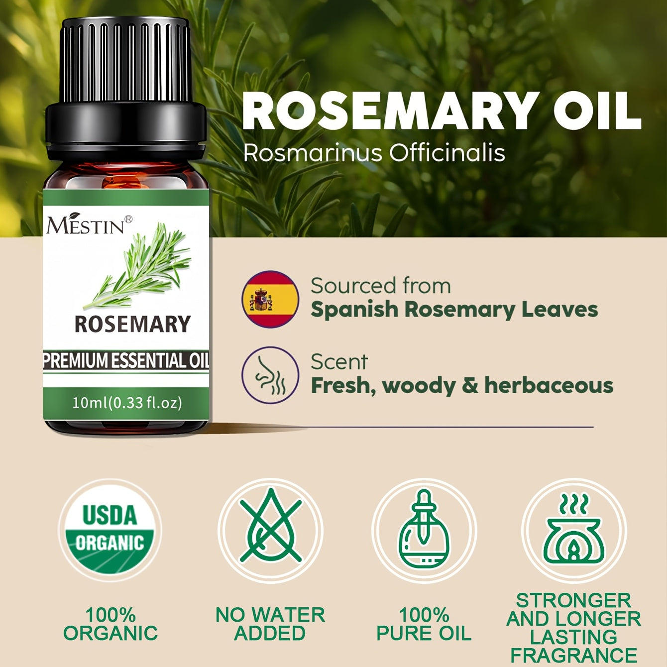 High-Quality Essential Oil 100% Pure Plant Extract 33 Flavors Multi-Purpose for Skin Hair Diffuser Spa Massage