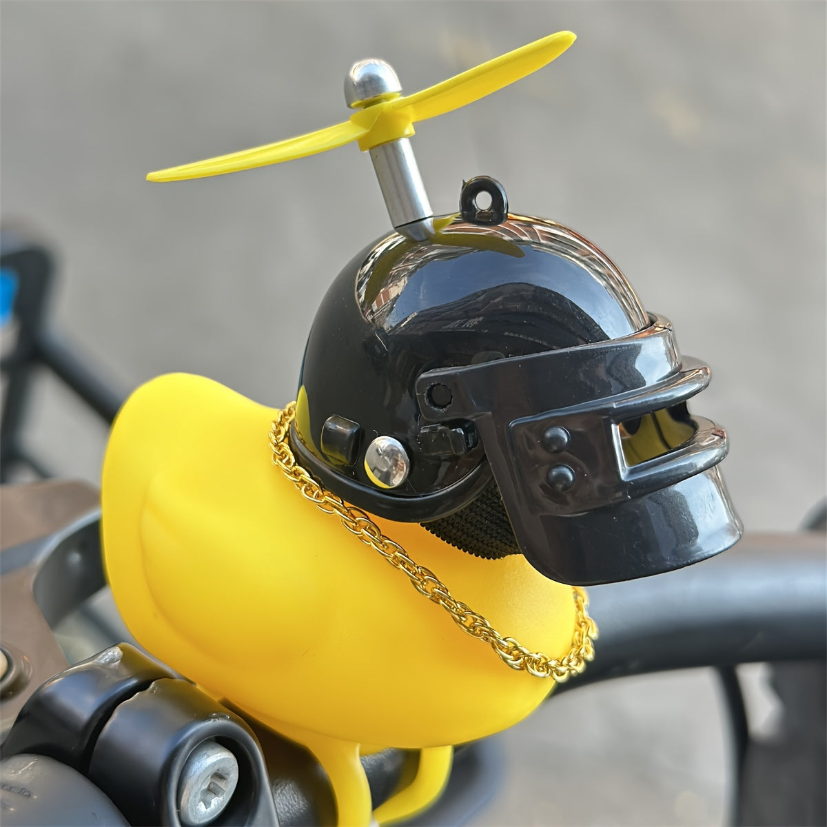 Motorcycle Bicycle Dashboard Decor PVC Windbreaking Duck Helmet Glasses