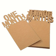 Первый день рождения фотоплакат для мальчиков или девочек, венок с ежемесячными достижениями, 12 месяцев