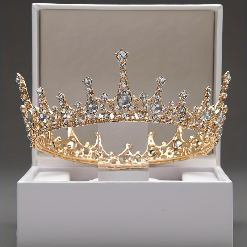 Bridal Crown with Gemstones Minimalist Wedding Hair Accessory Jewelry Headpiece