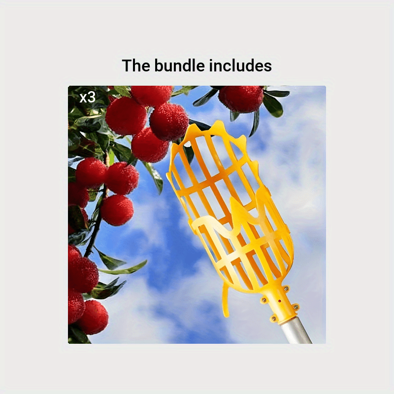 Portable Fruit Picker Head, Hollow Design, Garden Tree Fruit Picking Tool