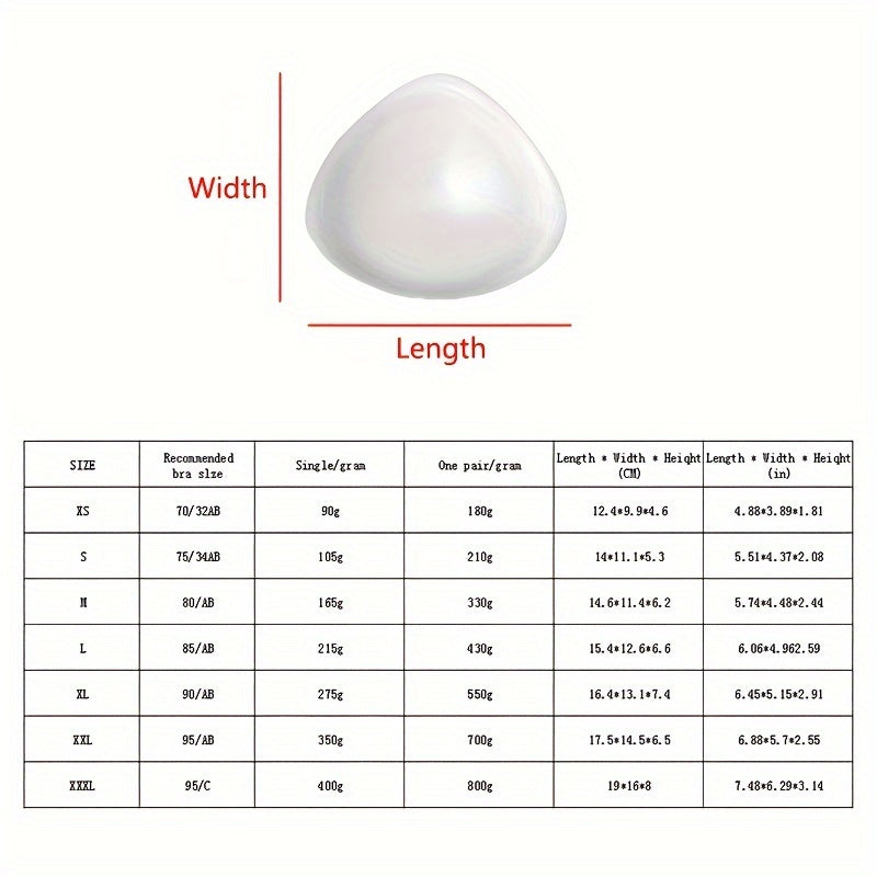 Silicone Bra Insert Pads for Women Invisible Push-Up Lingerie Accessories