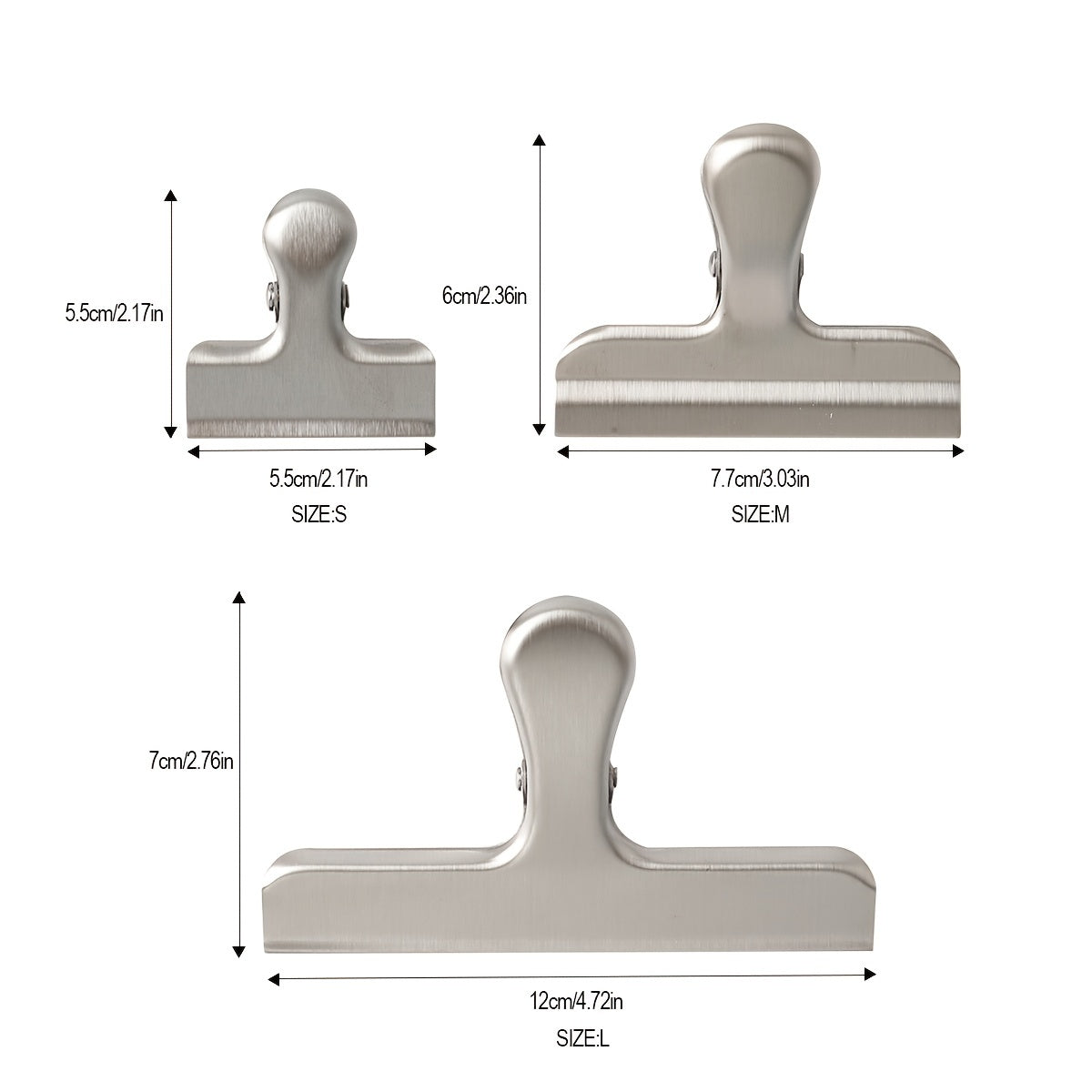 Stainless Steel T-Shaped Food and Snack Clip Moisture-Resistant Kitchen Gadget