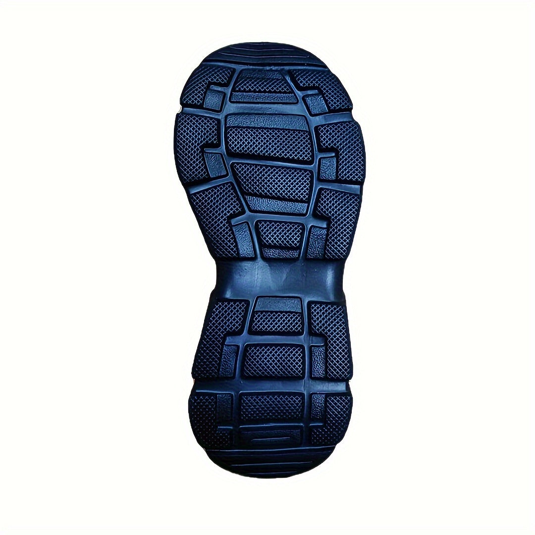 Women's Slip-On High-Top Sneakers Breathable Knit Black White Sole