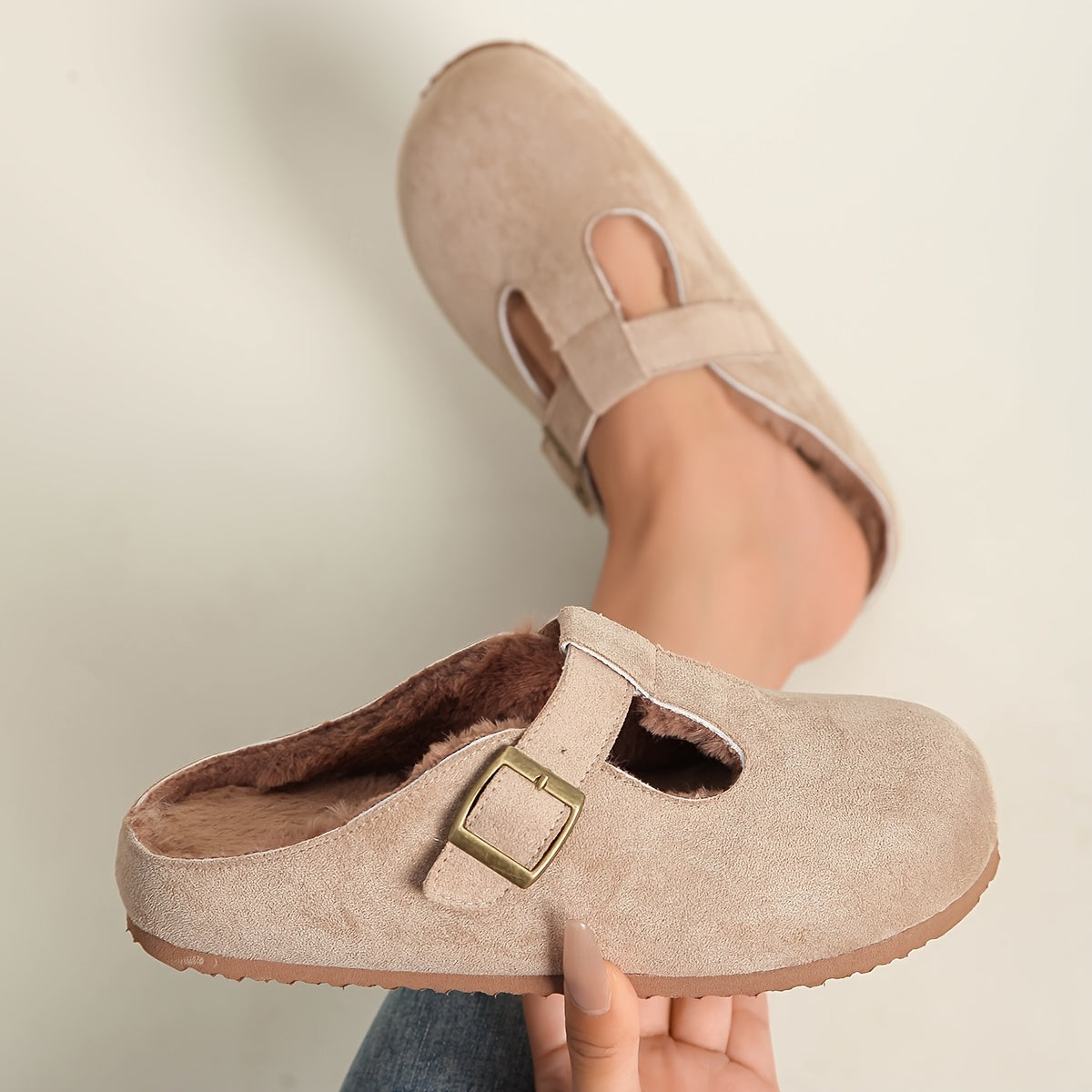 Women's Thick-Soled Mules Slip-On Comfortable Breathable Casual