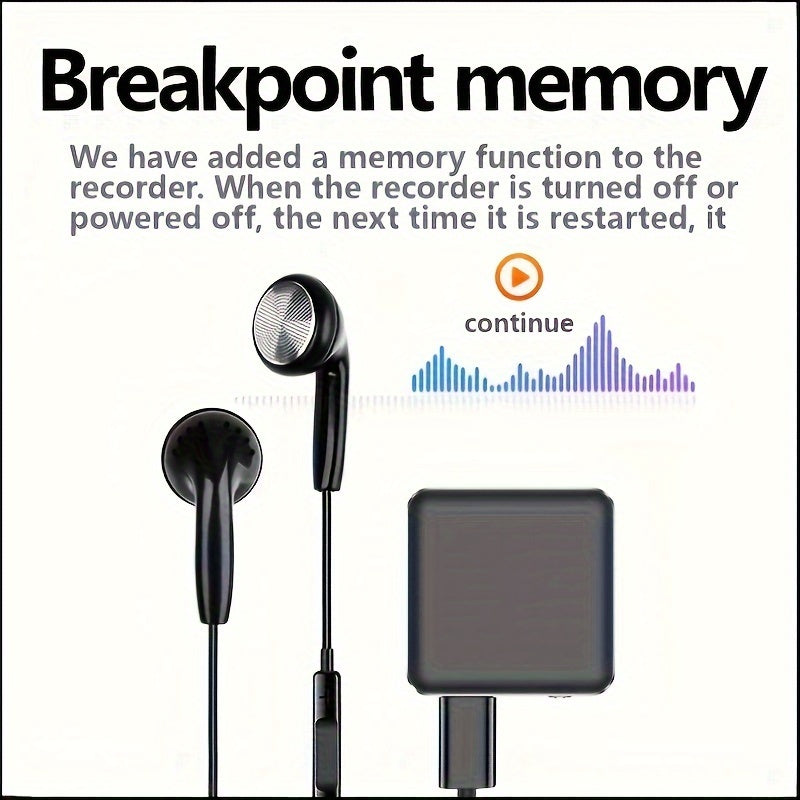 32GB 64GB Ovoz yozuvchi, shovqinni kamaytirish bilan MP3 ijro etish, sayohat uchun portativ, intervyu, ma'ruza, uchrashuvlar uchun