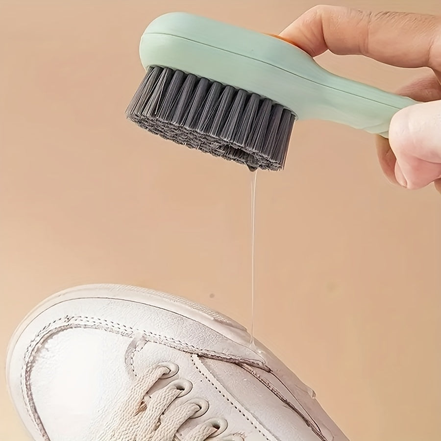 Multifunctional Liquid Shoe Cleaning Brush with Built-in Liquid Container