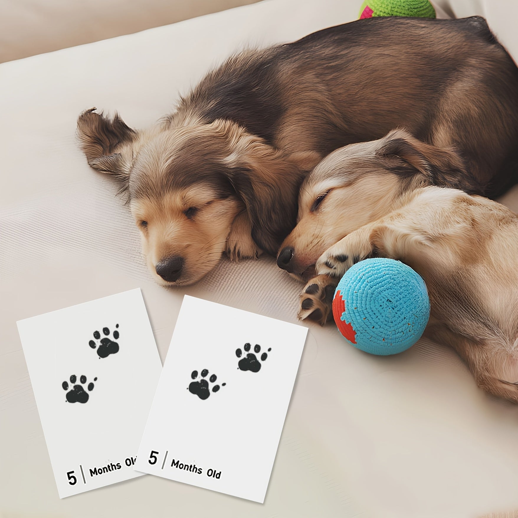 Baby Handprint and Footprint Keepsake Kit with 14 Non-Toxic Ink Pads and Paper Set